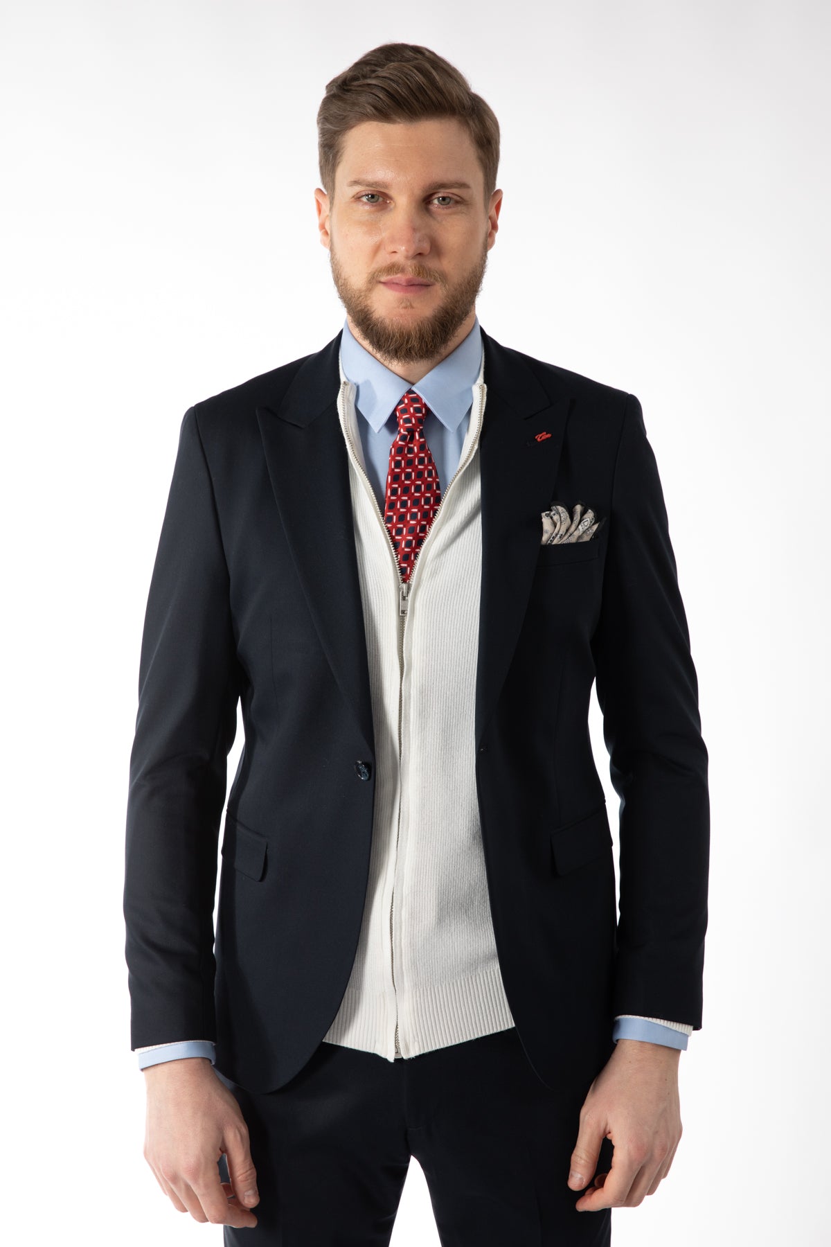 COSTUM SLIM FIT  TWN  - Bleumarin