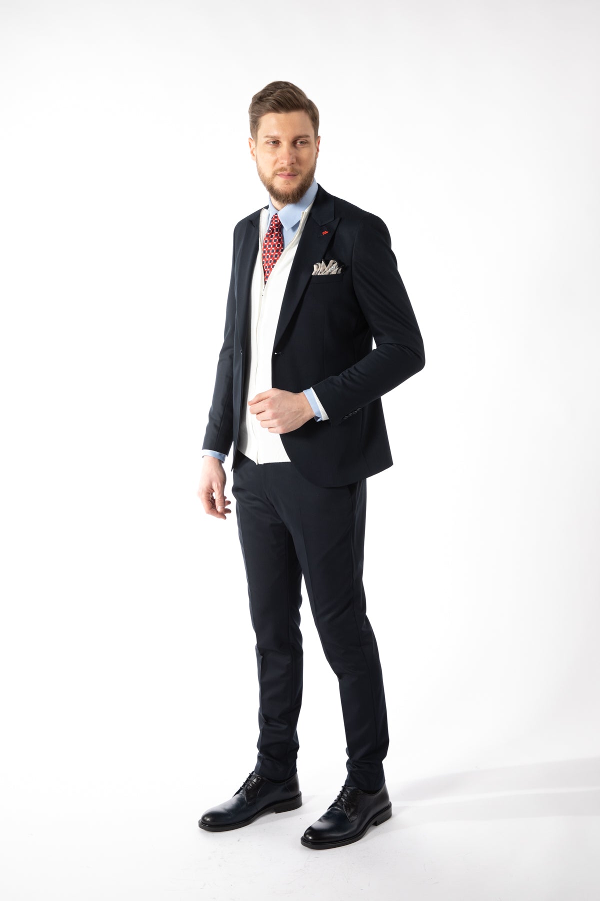 COSTUM SLIM FIT  TWN  - Bleumarin