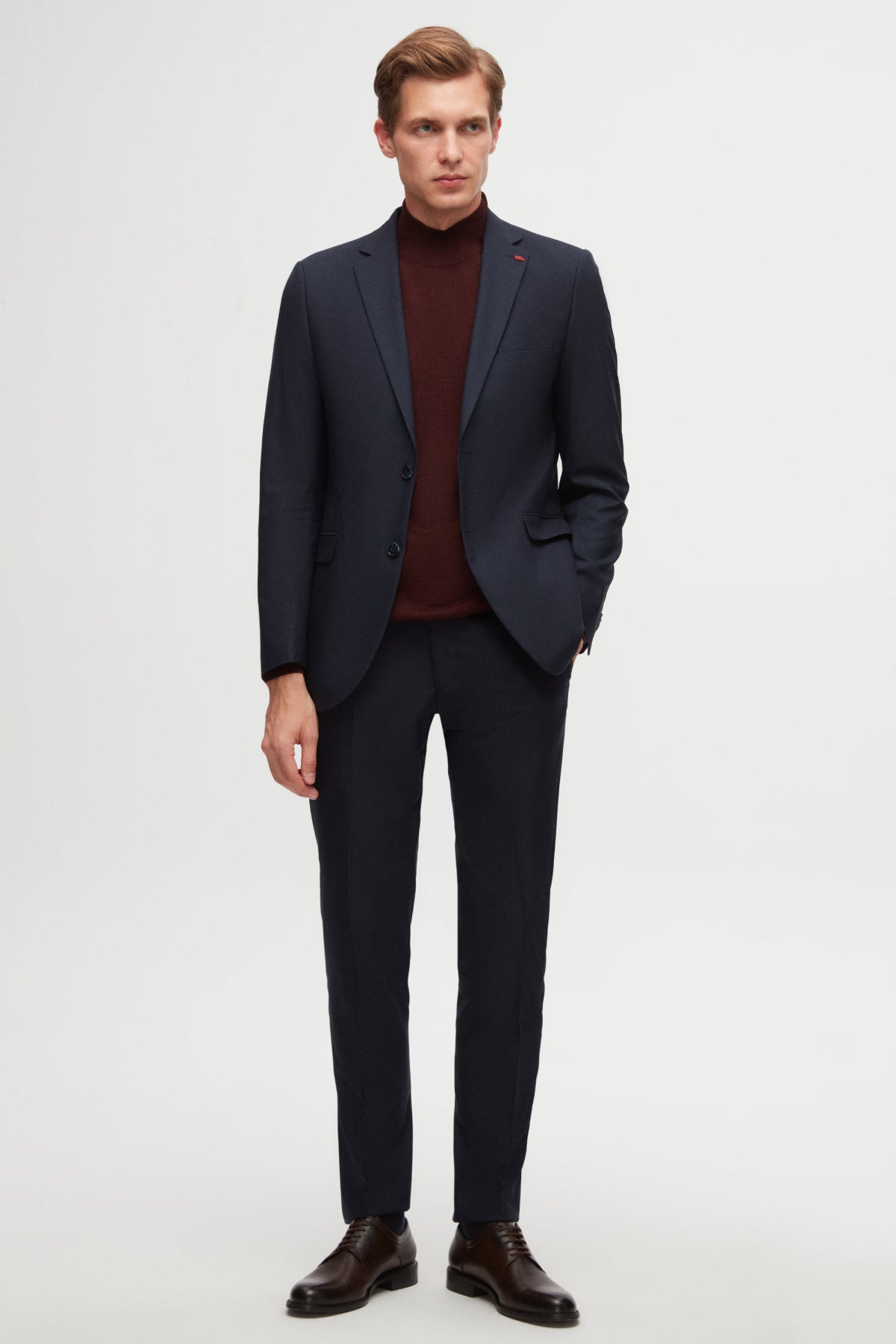 COSTUM SLIM FIT TWN  - Bleumarin