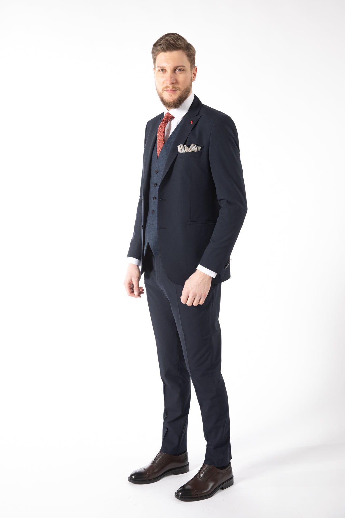 COSTUM SLIM FIT TWN  - Bleumarin