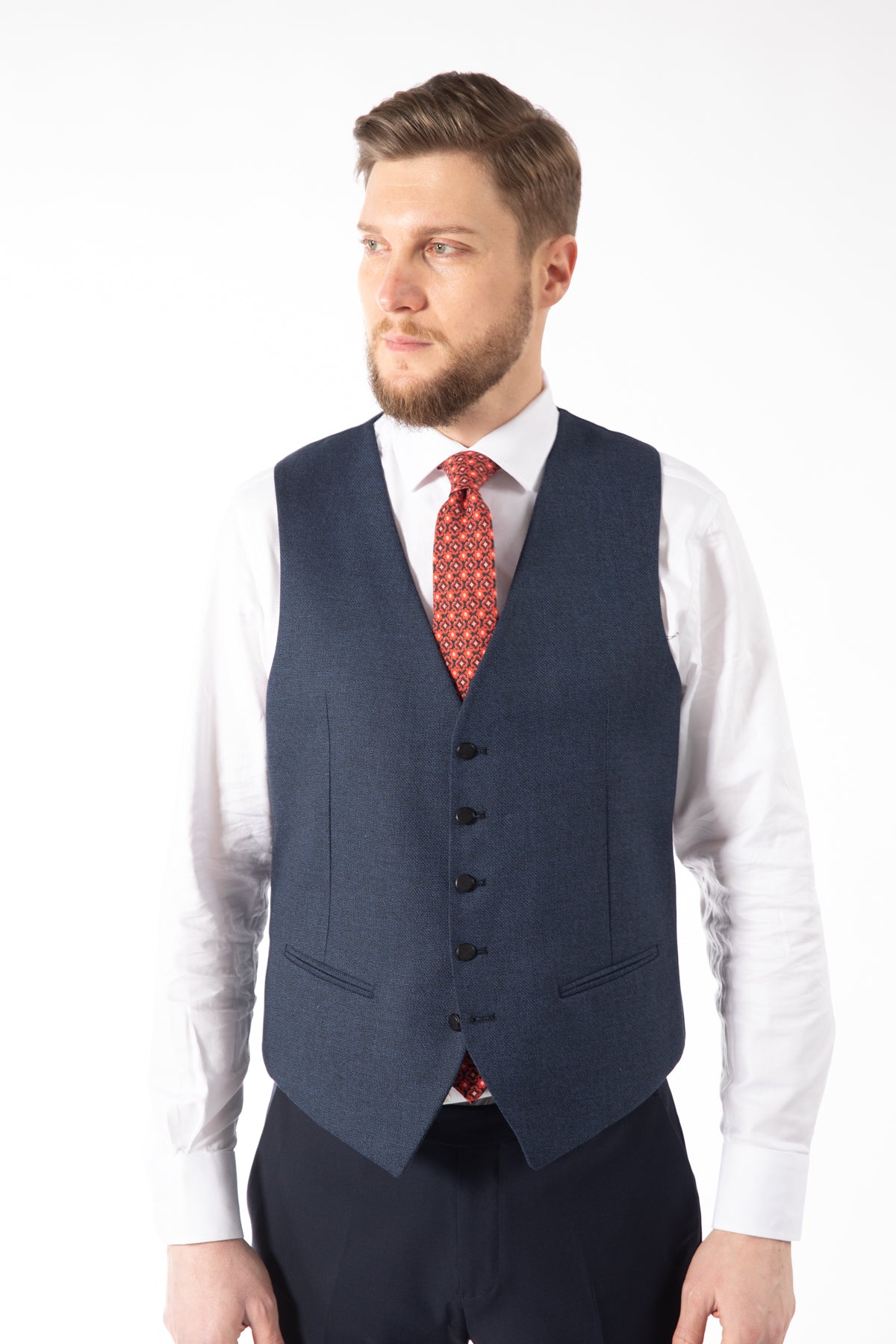 COSTUM SLIM FIT TWN  - Bleumarin