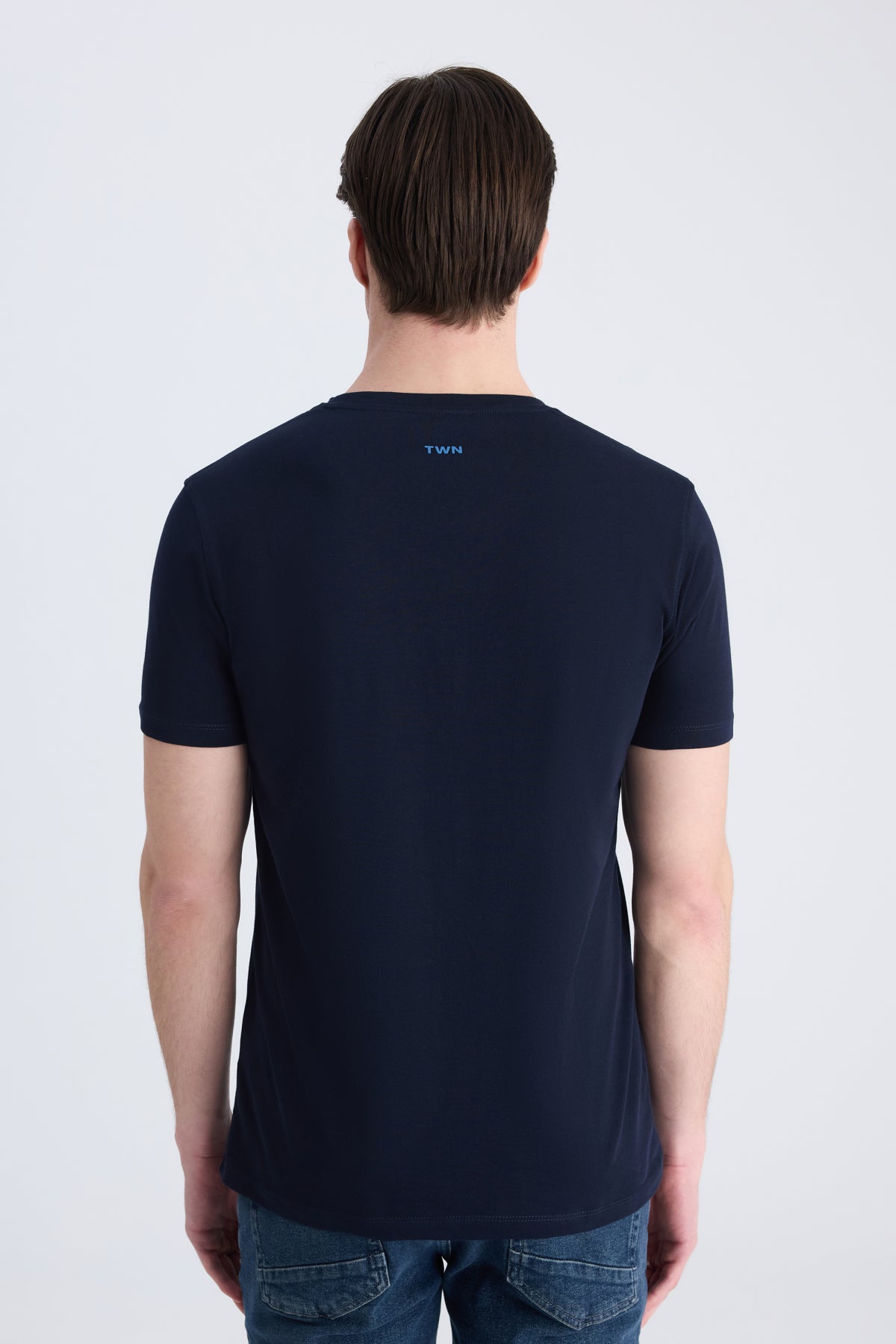 TRICOU SLIM FIT TWN  - Bleumarin