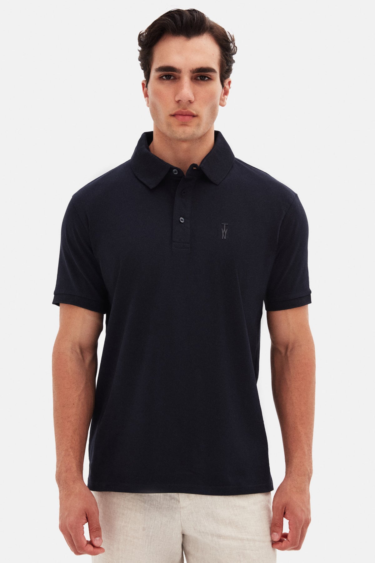 TRICOU SLIM FIT TWN  - Bleumarin