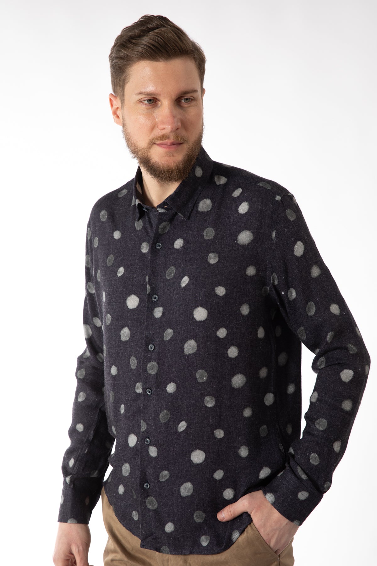 CAMASA  CASUAL SLIM FIT TWN  - Bleumarin