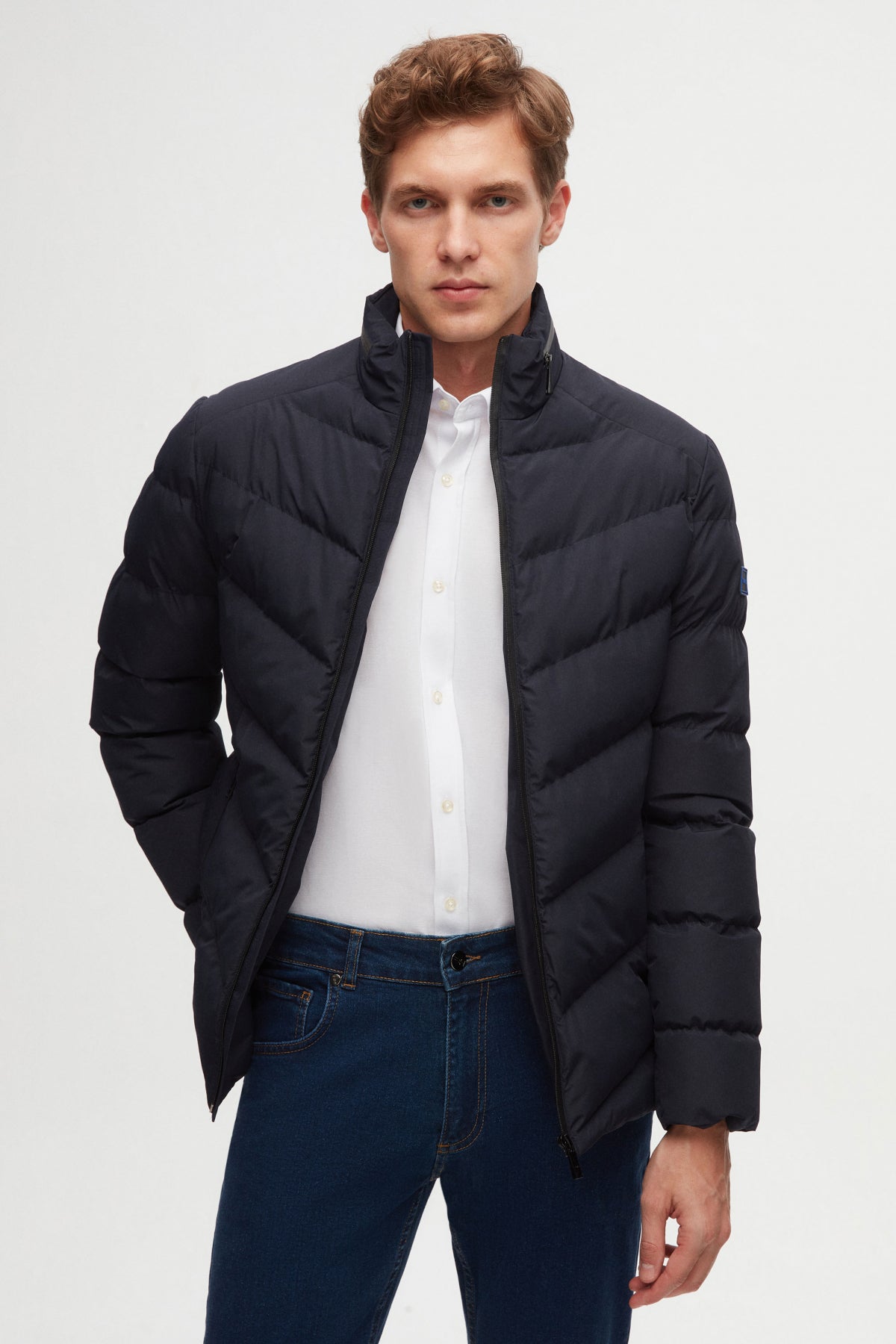 GEACA SLIM FIT TWN  - Bleumarin