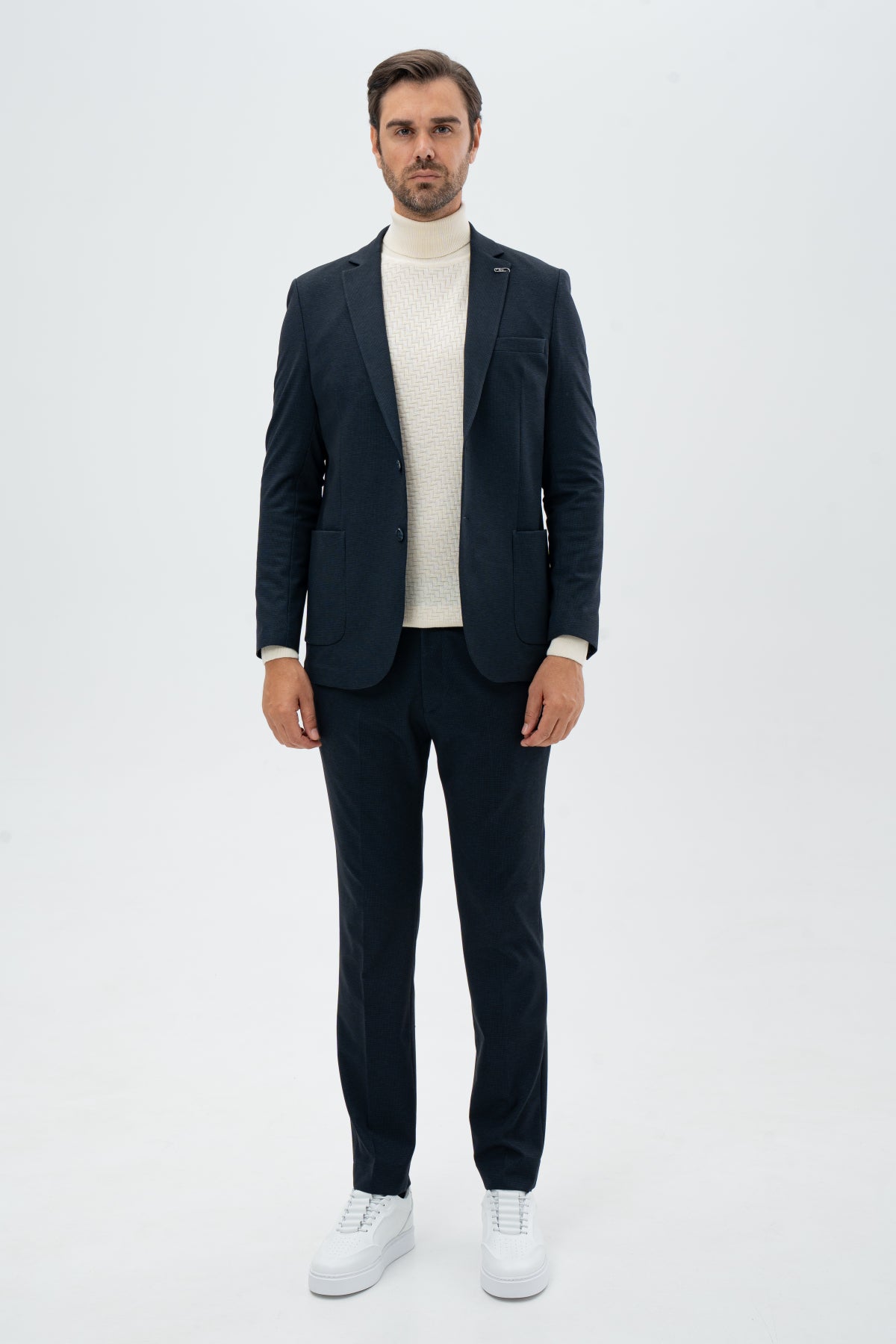 COSTUM SLIM FIT TWN  - Bleumarin