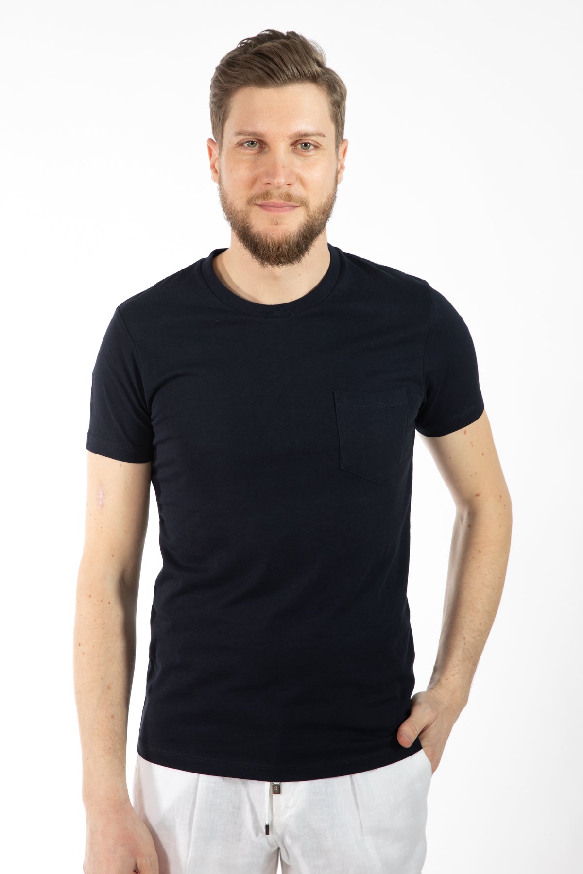 TRICOU SLIM FIT TWN  - Bleumarin