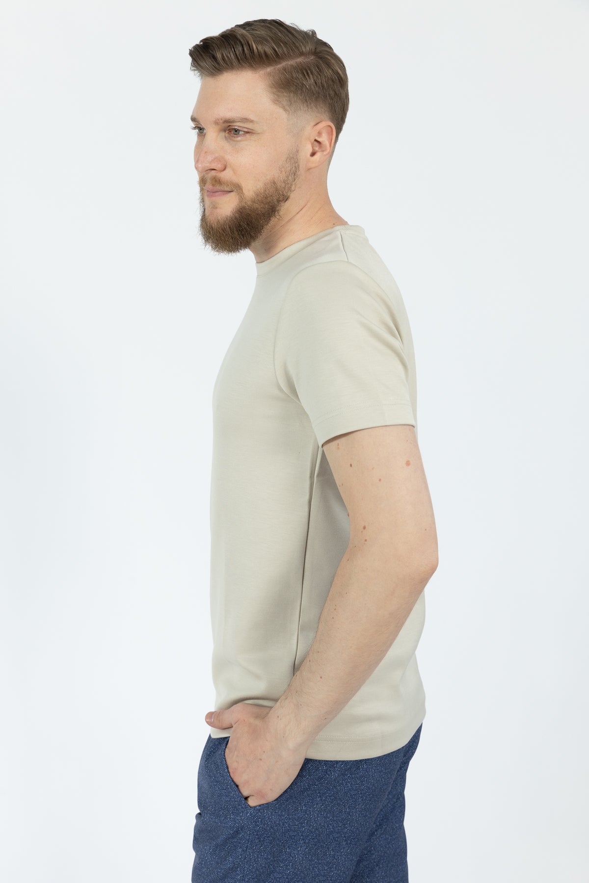 TRICOU SLIM FIT TWN  - Piatră