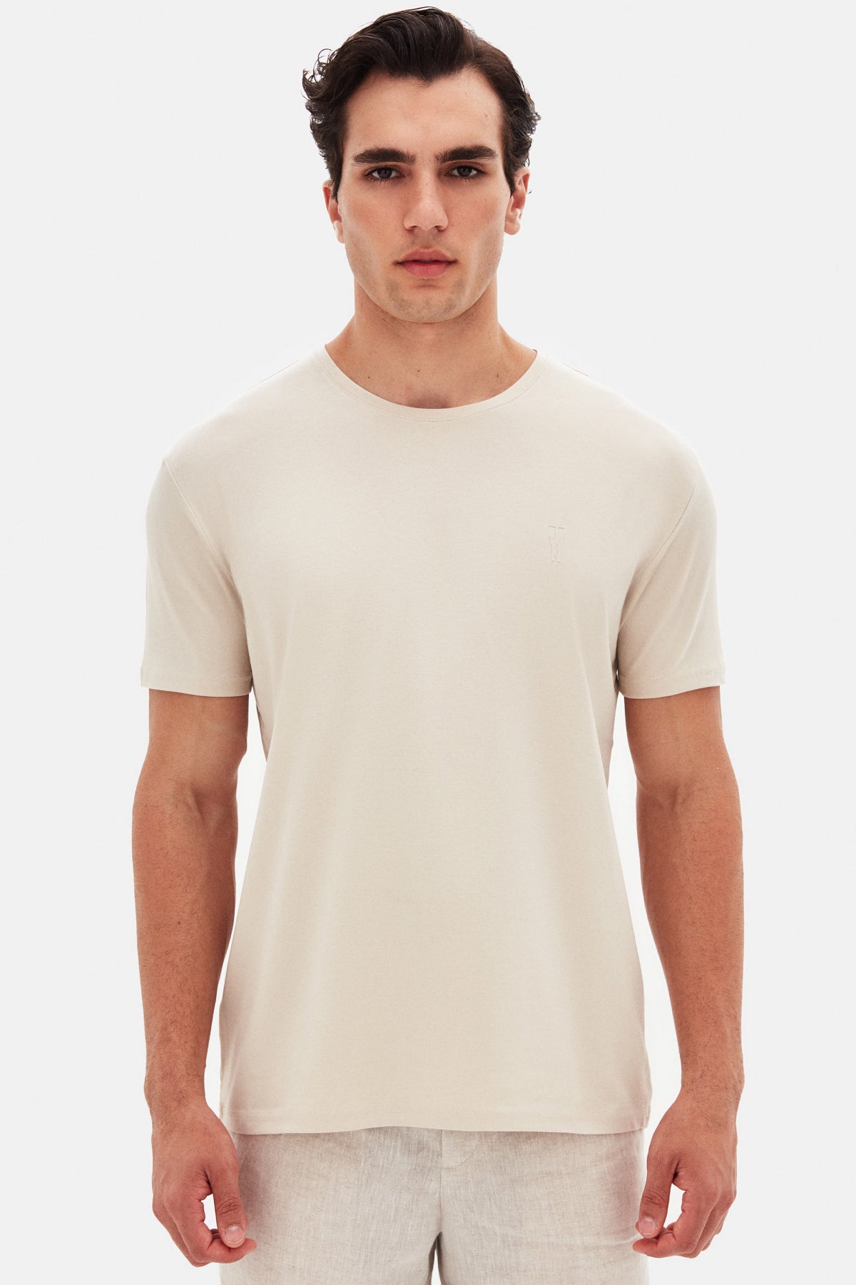 TRICOU SLIM FIT TWN  - Bej