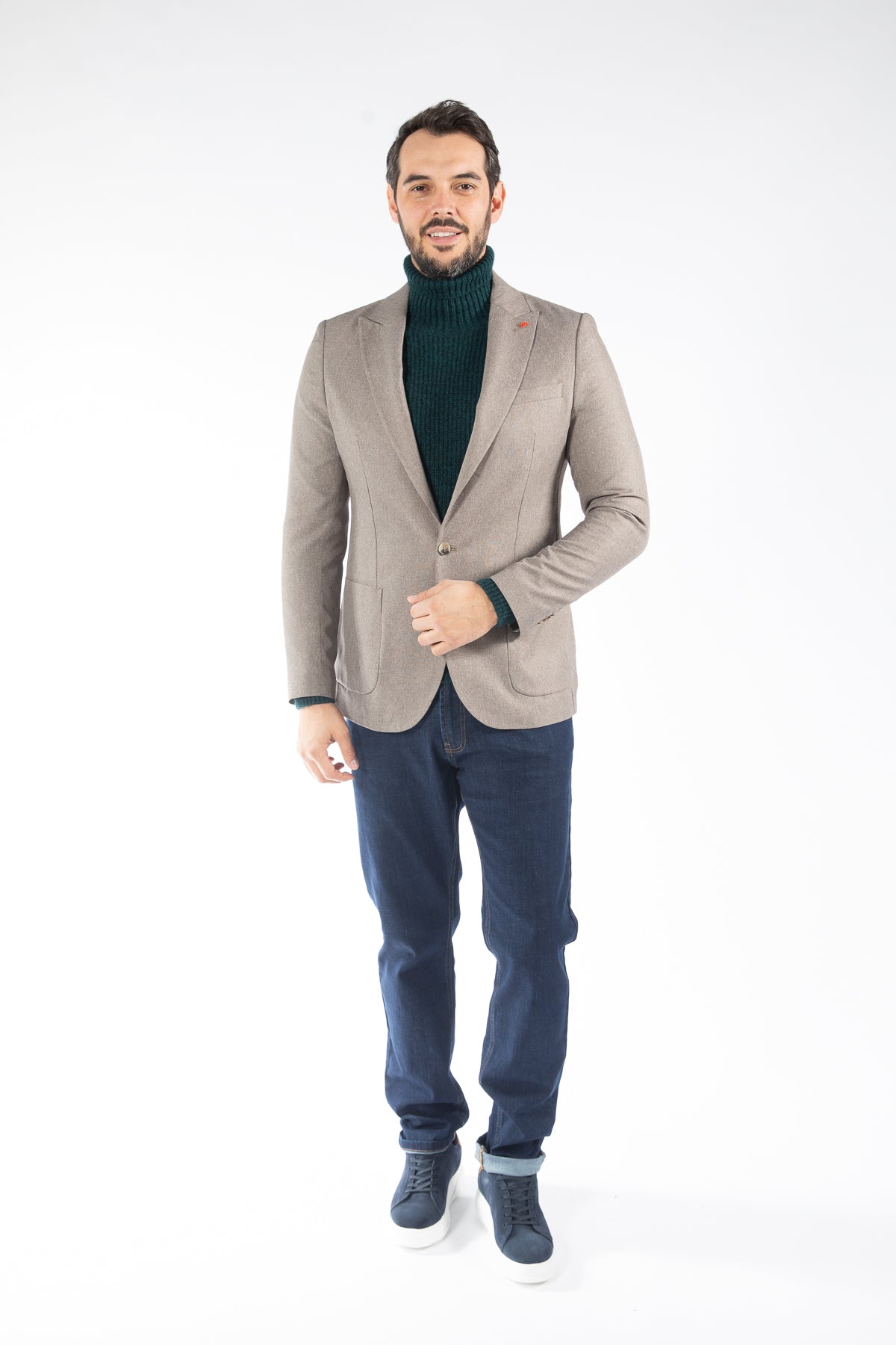 SACOU   SLIM FIT TWN  - Taupe