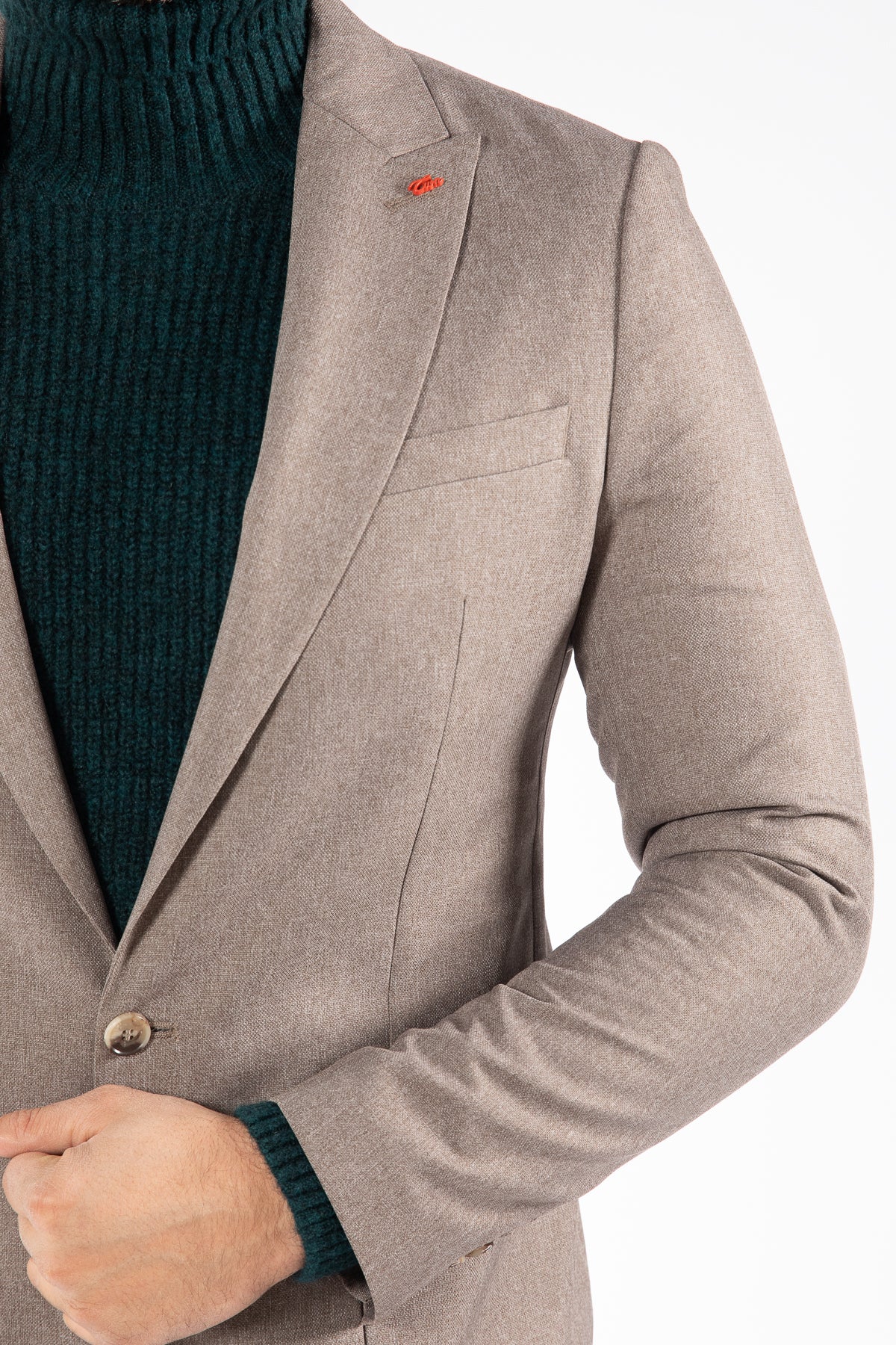 SACOU   SLIM FIT TWN  - Taupe