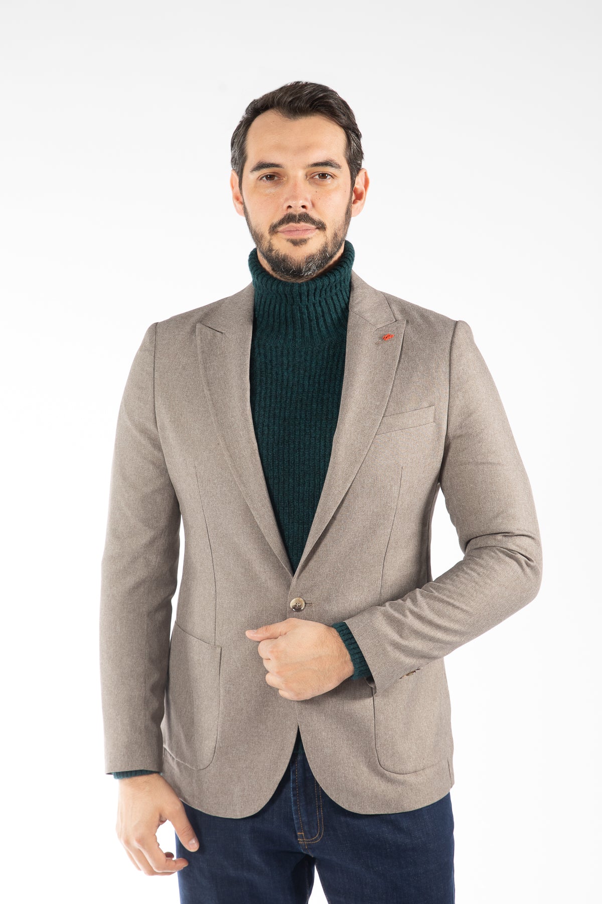 SACOU   SLIM FIT TWN  - Taupe