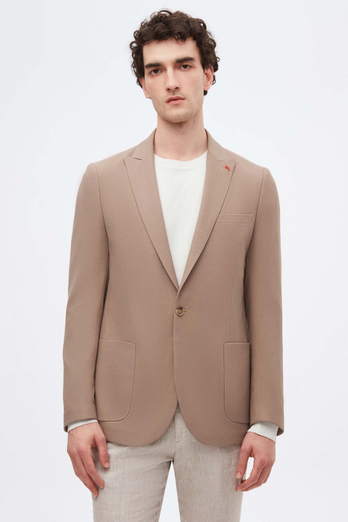 SACOU SLIM FIT TWN  - Taupe