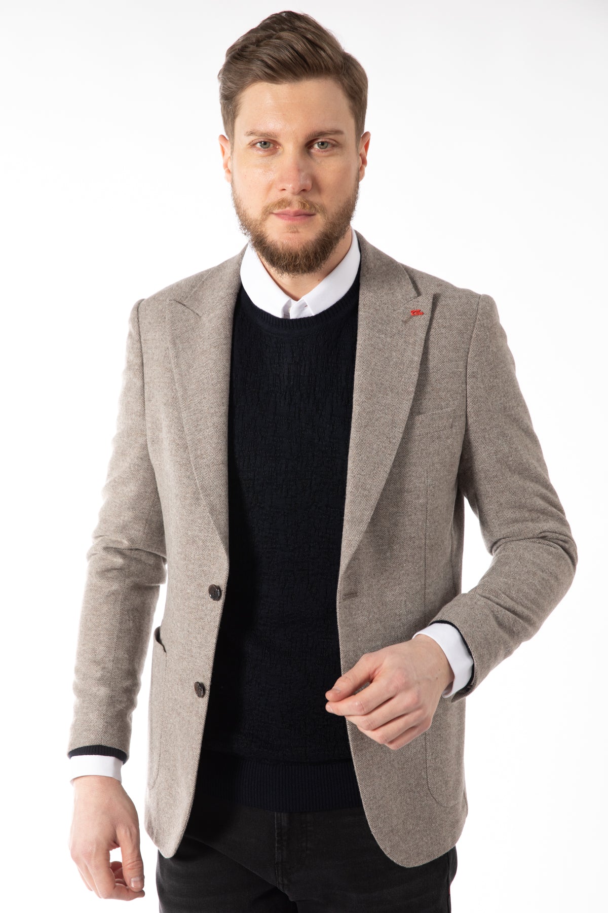 SACOU SLIM FIT TWN  - Taupe