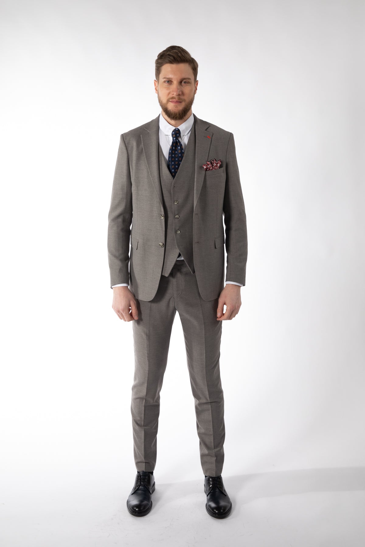 COSTUM SLIM FIT TWN  - Taupe