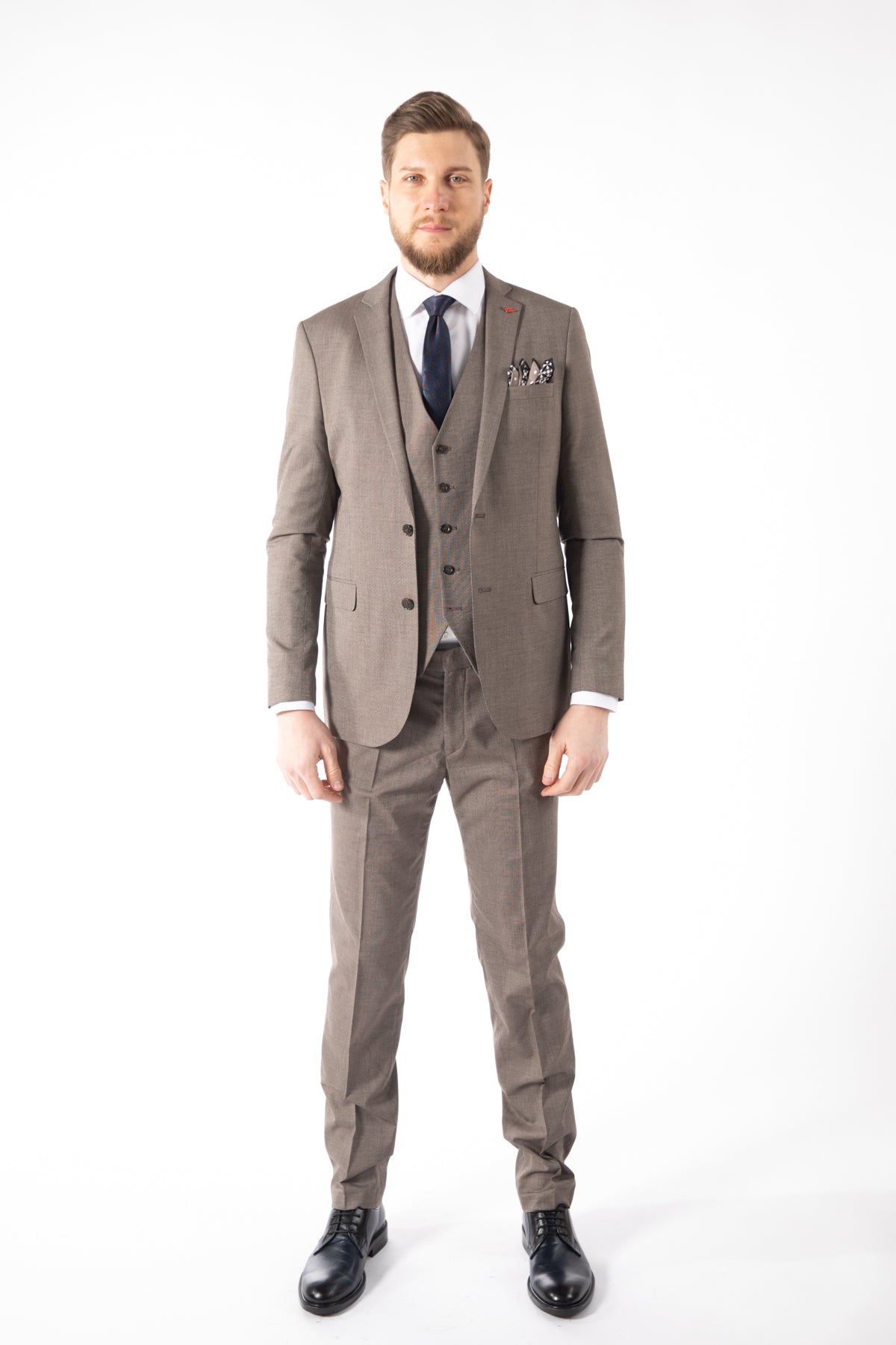 COSTUM SLIM FIT TWN  - Taupe