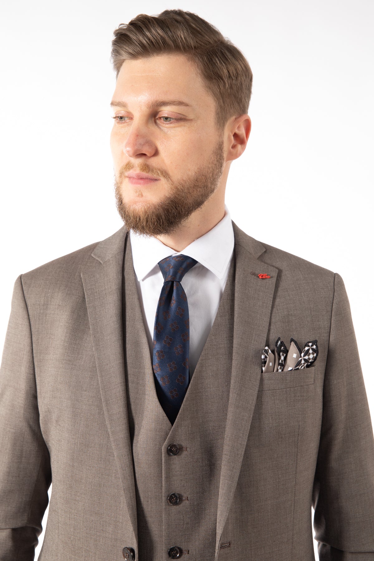 COSTUM SLIM FIT TWN  - Taupe