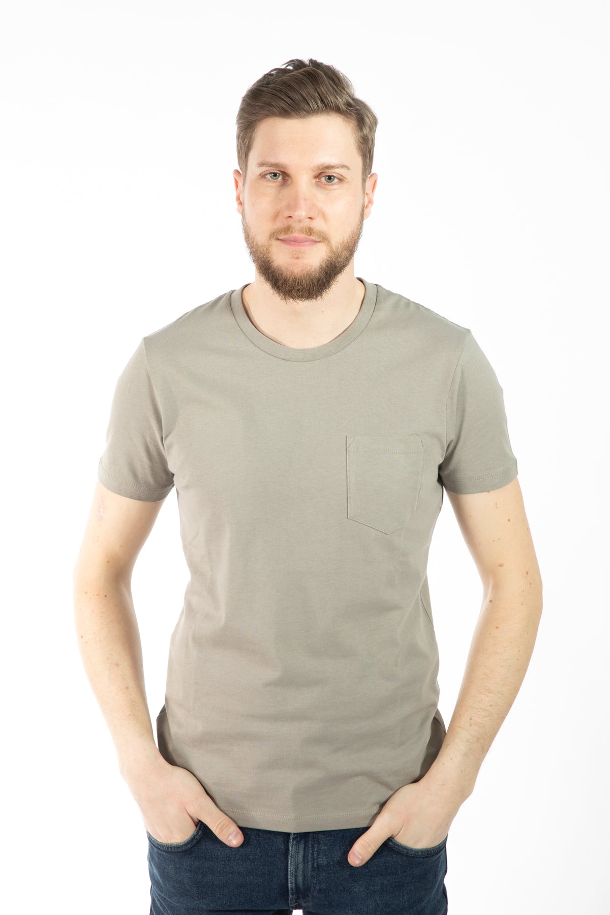 TRICOU SLIM FIT TWN  - Bej