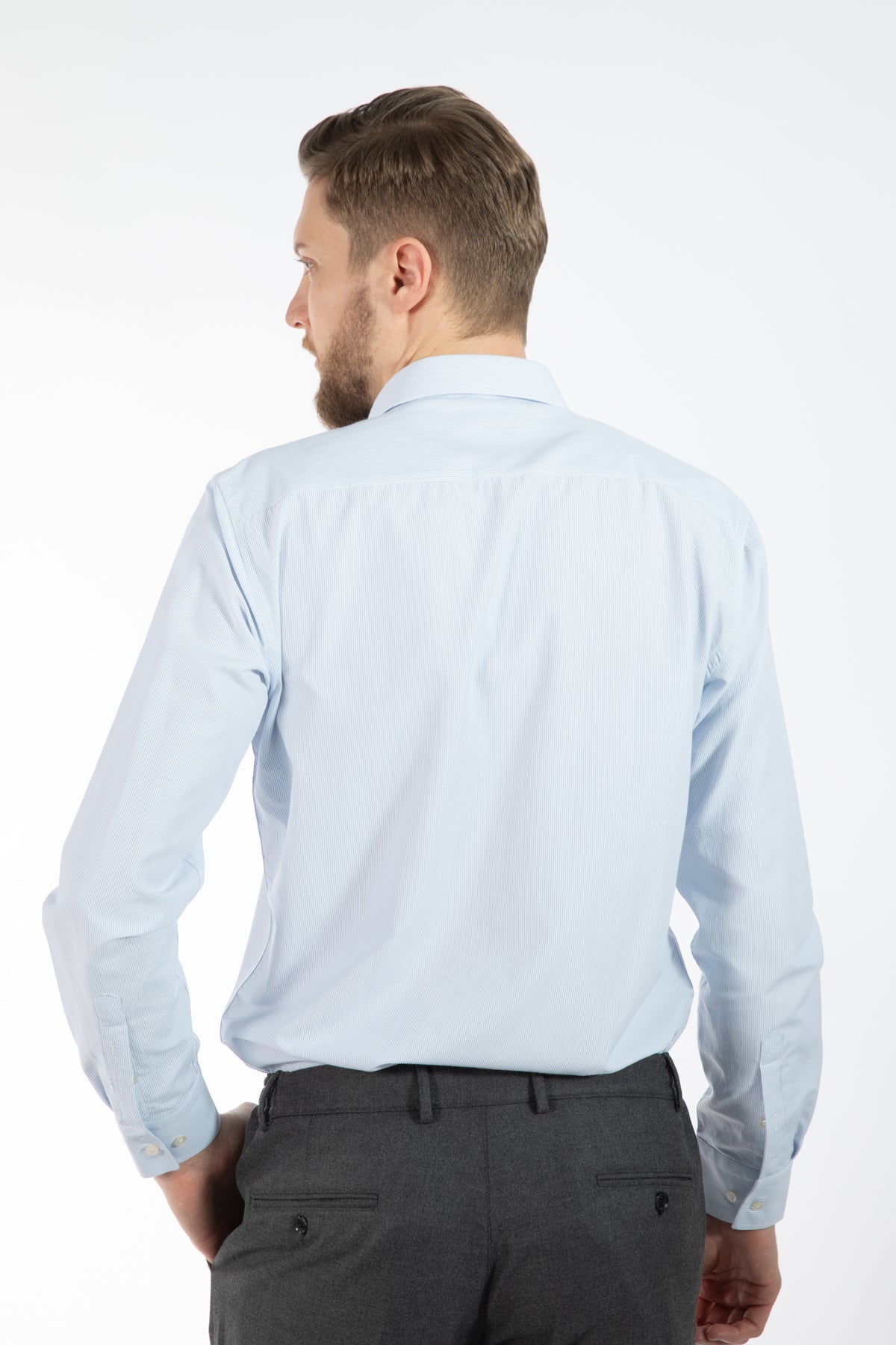 CAMASA SLIM FIT TWN  - Alb