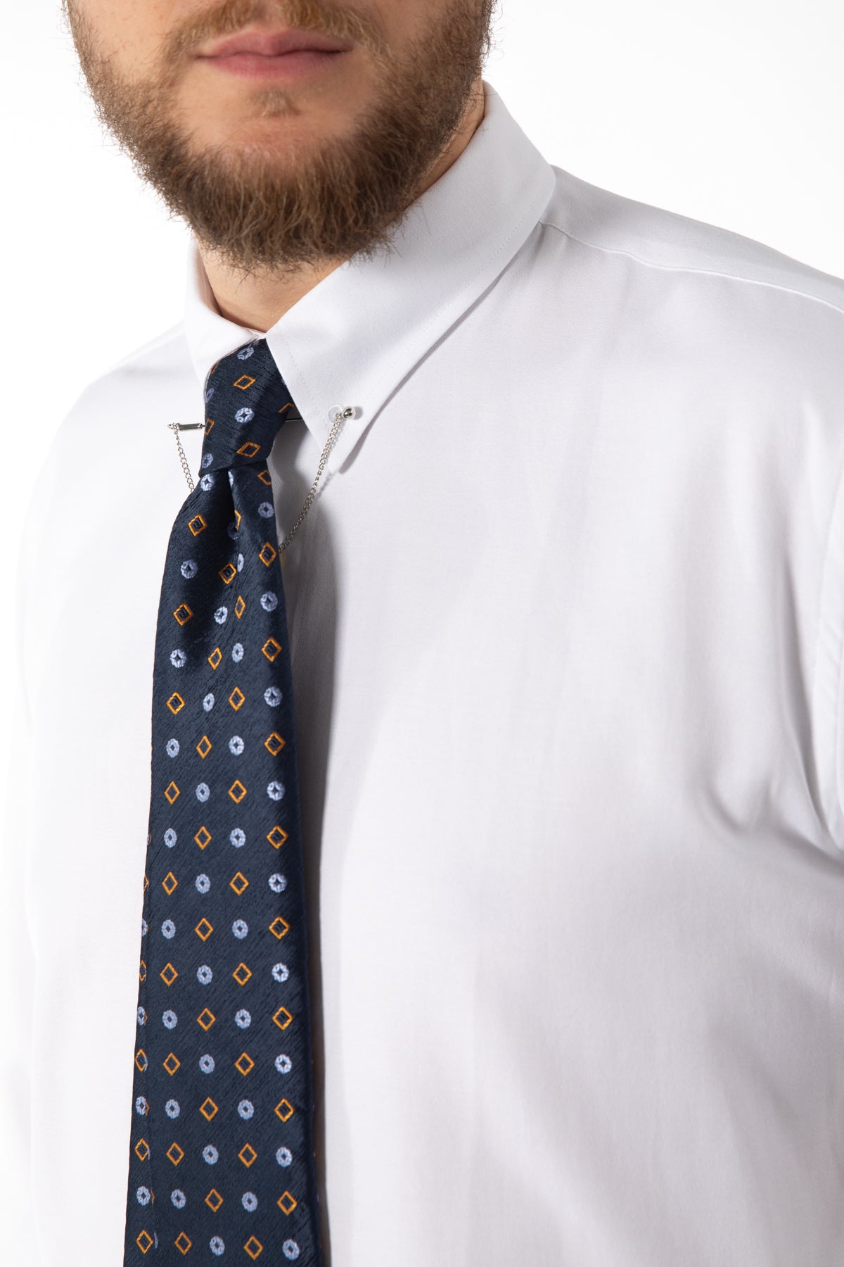 CAMASA SLIM FIT TWN  - Alb