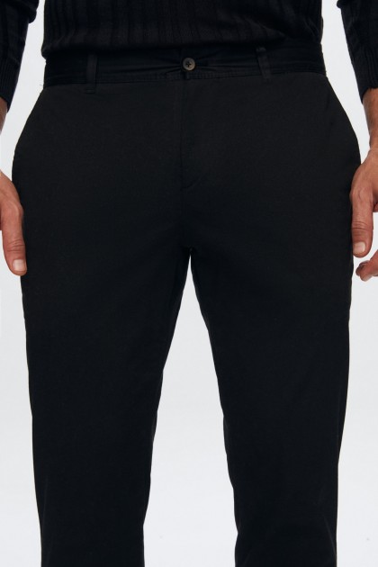 PANTALONI CHINO NEGRI SLIM FIT TWN