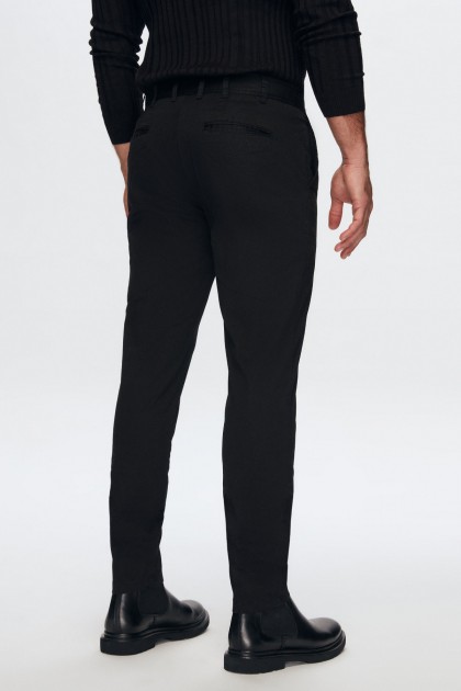 PANTALONI CHINO NEGRI SLIM FIT TWN