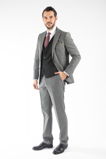 COSTUM CU VESTA ANTRACIT SLIM FIT D'S DAMAT