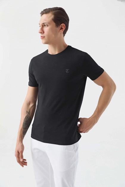 TRICOU NEGRU SLIM FIT TWN