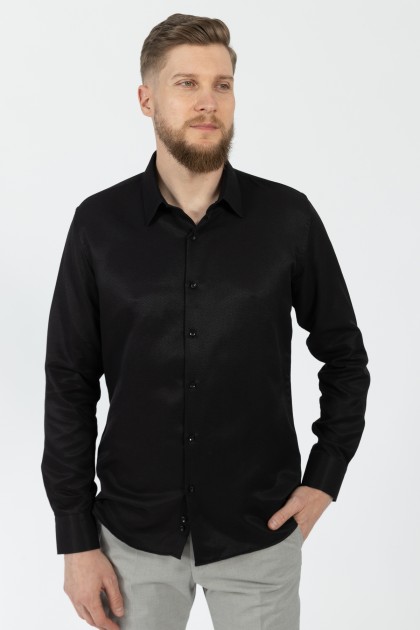 CAMASA NEAGRA SLIM FIT TWN