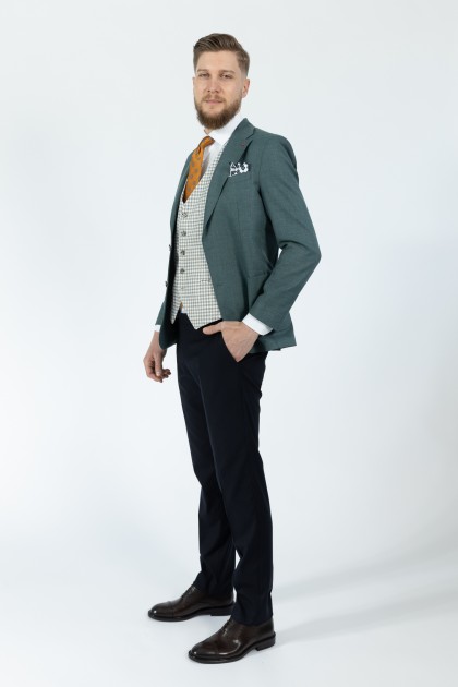 COSTUM CU VESTA VERDE SLIM FIT D'S DAMAT