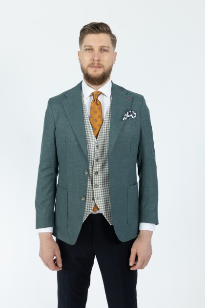 COSTUM CU VESTA VERDE SLIM FIT D'S DAMAT