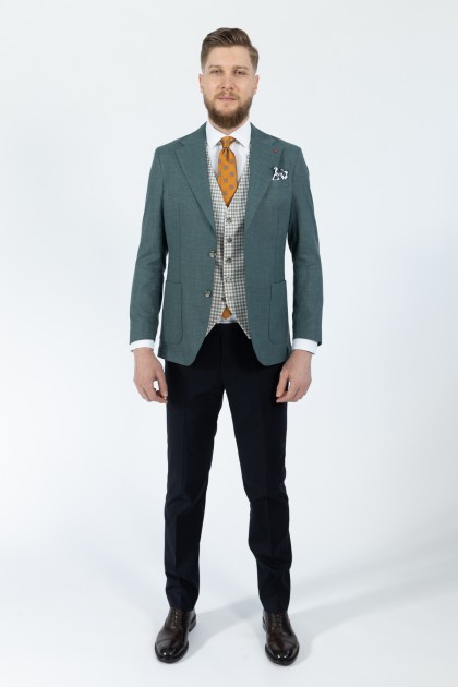 COSTUM CU VESTA VERDE SLIM FIT D'S DAMAT