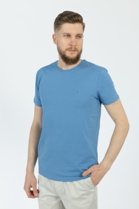 TRICOU ALBASTRU SLIM FIT TWN